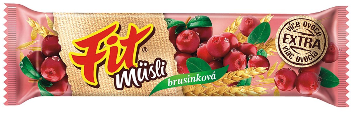 Fit müsli tyčinka Brusinková