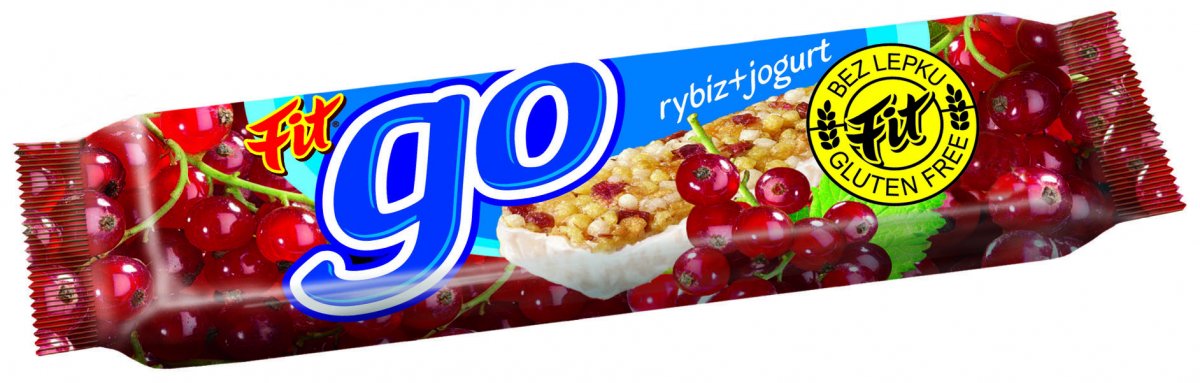 GO müsli tyčinka Rybíz s jogurtovou polevou