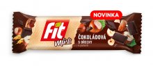 Fit müsli čokoládová s ořechy v polevě